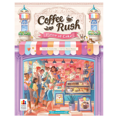 Coffee Rush: Piece of Cake board game front cover