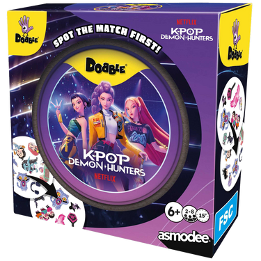 Dobble K-Pop Demon Hunters flat tin art