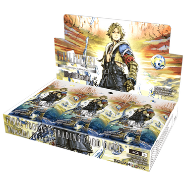 Final Fantasy TCG Blissful Eternity booster box display of 18 packs