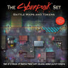 The Cyberpunk Set: Two Books of Battle Mats with Tokens - Thirsty Meeples