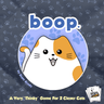 Family game "boop." by Smirk & Dagger Games, featuring colorful game components and playful design on the box.