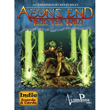 Image of Aeon's End: Into The Wild strategy game by Indie Boards & Cards, showing the game box with fantasy artwork.