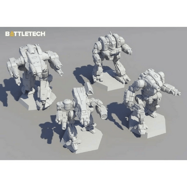 BattleTech: Inner Sphere Heavy Battle Lance (DAMAGED) - Thirsty Meeples