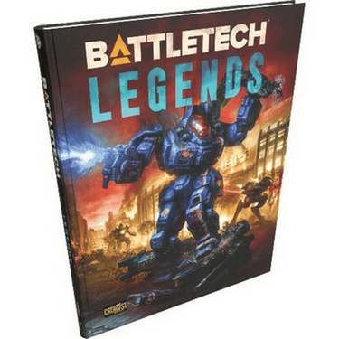 BattleTech: Legends war game box by Catalyst Game Labs featuring detailed cover art and game components.