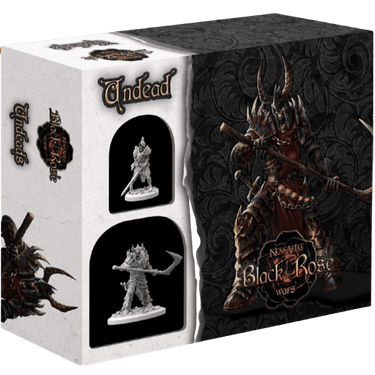 Black Rose Wars: Summonings Undead strategy game by Ludus Magnus Studio featuring undead miniatures and game components.