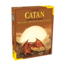 Catan Studios family game box featuring Catan: Treasures, Dragons & Adventurers, with colorful game artwork and fantasy-themed illustrations.