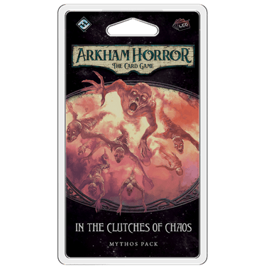 Fantasy Flight Games Arkham Horror: The Card Game In The Clutches of Chaos Mythos Pack, living card game expansion, mythos-themed artwork