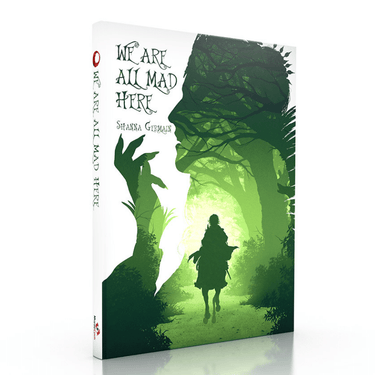 Illustration from Cypher System RPG: We Are All Mad Here by Monte Cook Games, featuring surreal and fantastical artwork.