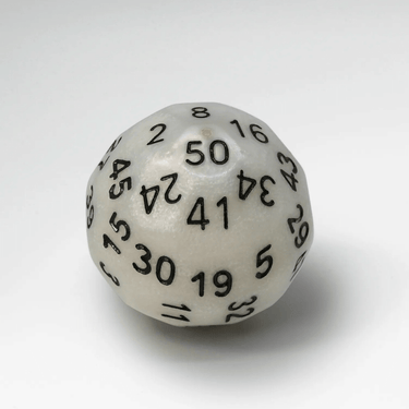 D50 White/Black - Thirsty Meeples