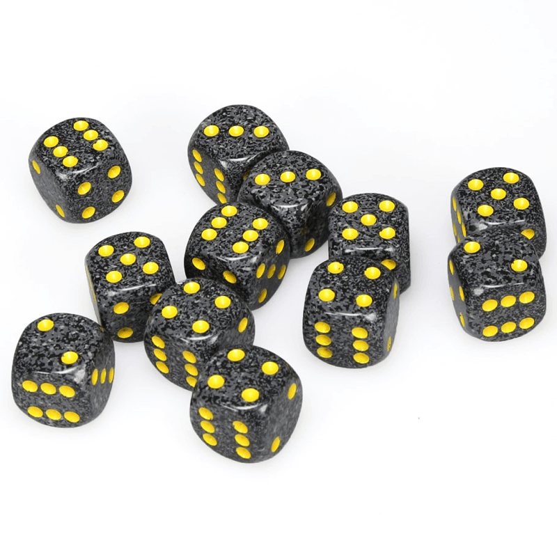 Chessex: Speckled D6 16mm Dice Set - Golden Cobalt