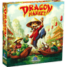 Family game Dragon Market by Blue Orange featuring colorful dragon-themed game components and vibrant game board.