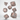 Q Workshop Dragons Dice Set with quartz-colored polyhedral dice, featuring detailed dragon engravings for tabletop gaming.