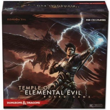 WizKids Dungeons & Dragons Temple of Elemental Evil board game box with fantasy artwork and adventure-themed design.