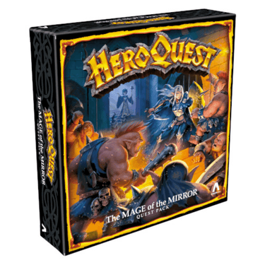 Image of HeroQuest: The Mage Of The Mirror adventure game by Avalon Hill Games, featuring fantasy-themed artwork and game components.