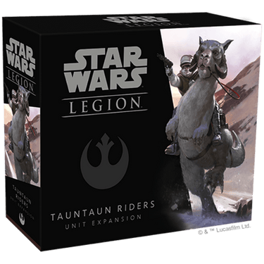 Rebel Tauntaun Riders unit expansion for Star Wars: Legion war game featuring detailed miniatures on a game board.