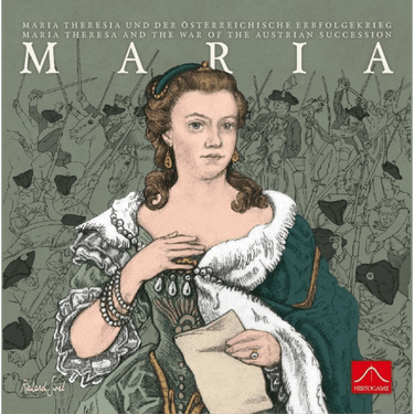 Image of Maria, a strategy game component from Histogame Spieleverlag, featuring colorful game pieces on a game board.