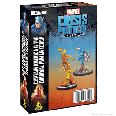 Marvel: Crisis Protocol – Captain America & The Original Human Torch - Thirsty Meeples