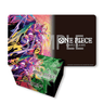 Bandai One Piece trading card game playmat and storage box set featuring Yamato, with colorful character artwork and organized design.