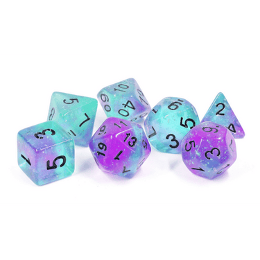 Peacock Glowworm Dice Set - Thirsty Meeples