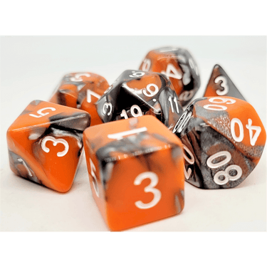 Racing Orange Dice Set - Thirsty Meeples