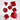 Red and black dragon-themed dice set from Q Workshop, featuring intricately designed RPG dice for tabletop gaming.