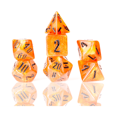 Fire Nebula Dice Set - Thirsty Meeples
