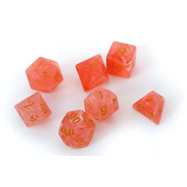 Frost Zombie dice set from Dice 4 Friends featuring icy, undead-themed polyhedral dice for tabletop RPG games.
