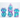 Galaxy Dice Set: Blue Fluorite - Thirsty Meeples