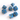 Pearl dice set featuring azure and gold colors from Dice 4 Friends, including various polyhedral dice for tabletop RPGs.