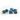 Pearl dice set in azure and gold from Dice 4 Friends, featuring shimmering RPG dice for tabletop gaming.