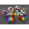 Transparent Dice Set: Rainbow - Thirsty Meeples