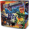 Family game Smash City by WizKids featuring colorful game pieces and a cityscape game board for fun gameplay.