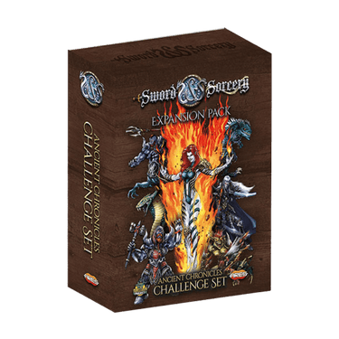 Ares Games Sword & Sorcery: Ancient Chronicles Challenger Set, a strategy game with detailed miniatures and game components.