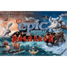 Tiny Epic Vikings: Ragnarok strategy game by Gamelyn Games, featuring game box with Viking-themed artwork and game components.