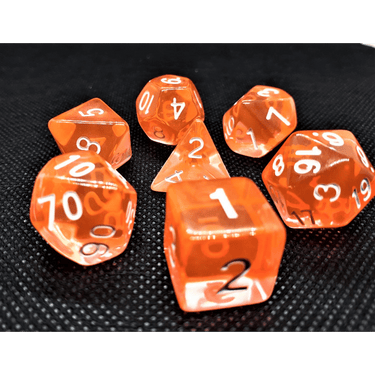 Transparent Dice Set: Coral - Thirsty Meeples