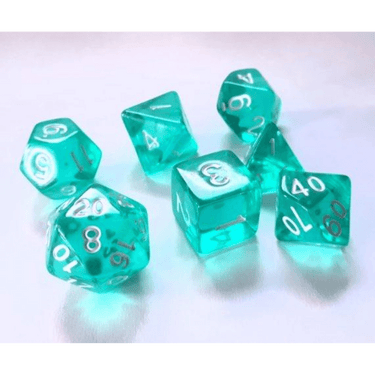 Transparent Dice Set: Ice Mint - Thirsty Meeples