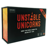 Unstable Unicorns NSFW base game box for party games by Unstable Games, featuring colorful unicorn and fantasy artwork.