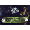 Inside the Box Games' Sub Terra: Extraction family game box with colorful artwork and game components on a table.