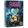 Strategy game box for Chrono Corsairs by Tasty Minstrel Games, featuring colorful artwork and game components on the cover.