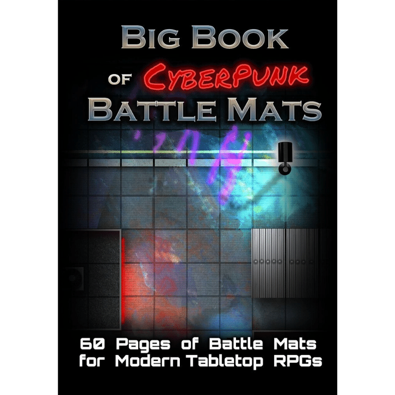 Big Book of CyberPunk Battle Mats - A4 (12x9")