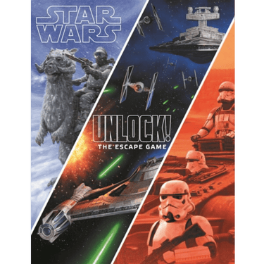 Family game: Unlock! Star Wars Escape Game by Space Cowboys featuring space-themed puzzle and adventure elements.