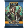 Epic Card Game: Pantheon featuring Furios vs Maligus by Wise Wizard Games, showing two mythological character cards from the strategy game.