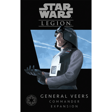 Star Wars: Legion General Veers Commander Expansion for War Games by Fantasy Flight Games, featuring detailed miniature and game components.
