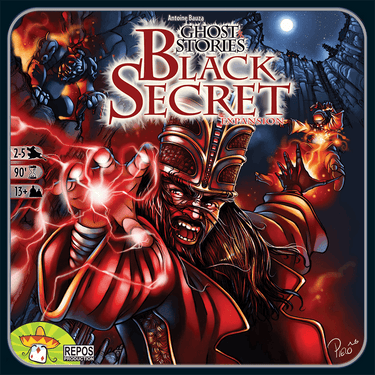 Strategic board game Ghost Stories: Black Secret by Repos Production featuring mystical ghost-themed artwork.
