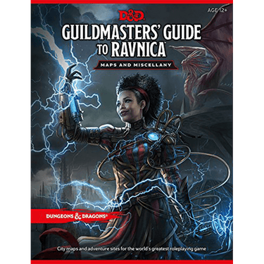 Maps and miscellany for Dungeons & Dragons Guildmasters' Guide to Ravnica RPG by Wizards of the Coast, featuring detailed game maps.