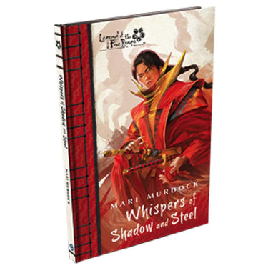Cover image of the Legend of the Five Rings novella "Whispers of Shadow and Steel" by Fantasy Flight Games.