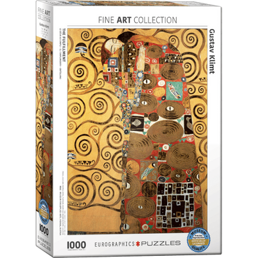 Gustav Klimt The Fulfillment Detail 1000 piece jigsaw puzzle box