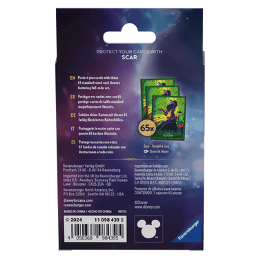 Disney Lorcana TCG: Card Sleeves - Scar Vengeful Lion