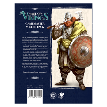 Age of Vikings RPG: GM Screen Pack - Thirsty Meeples
