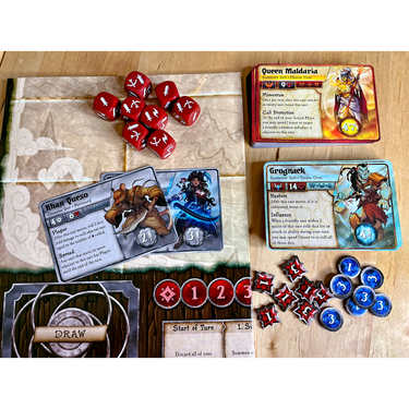 Summoner Wars Second Edition Starter Set components